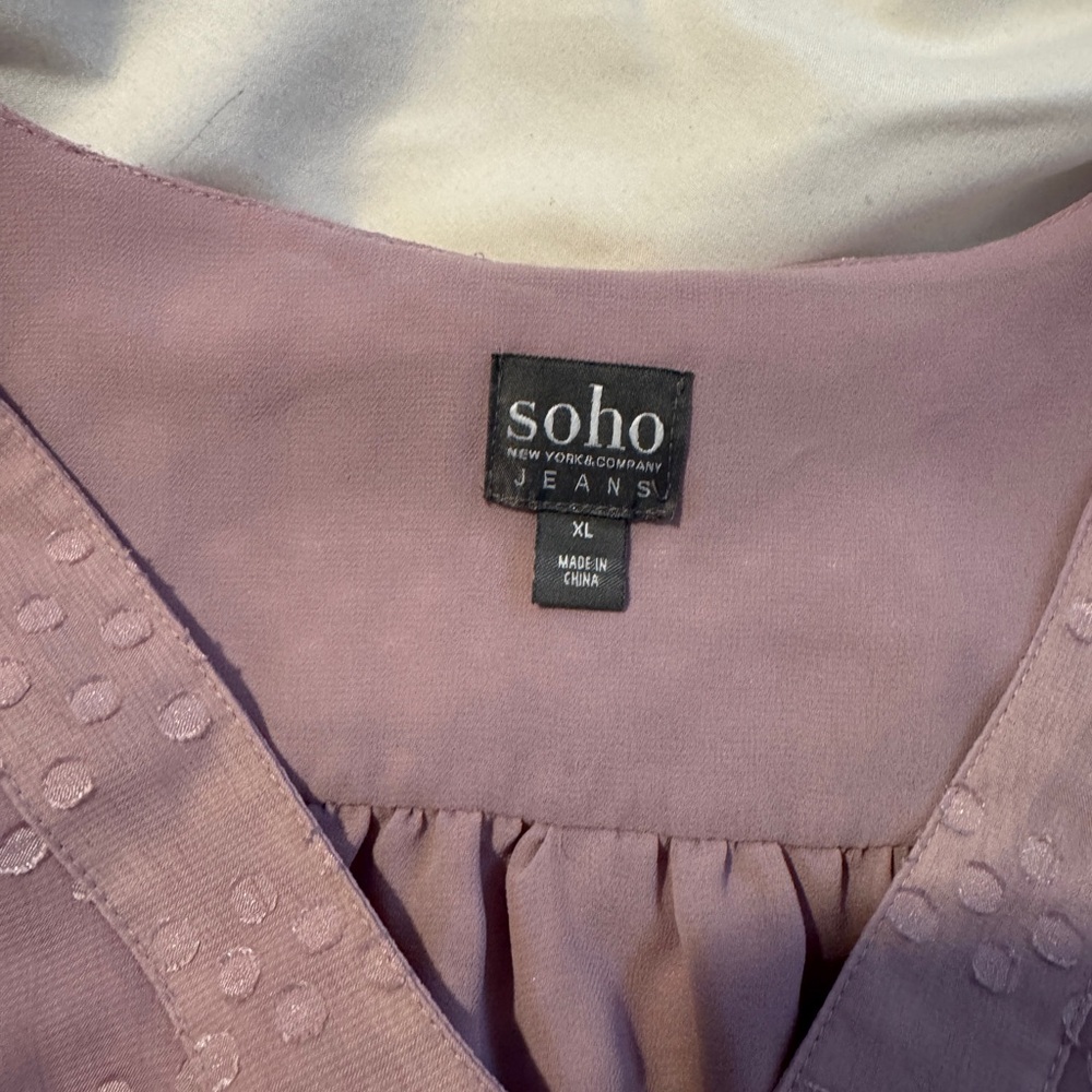 New York & Company Mauve Blouse